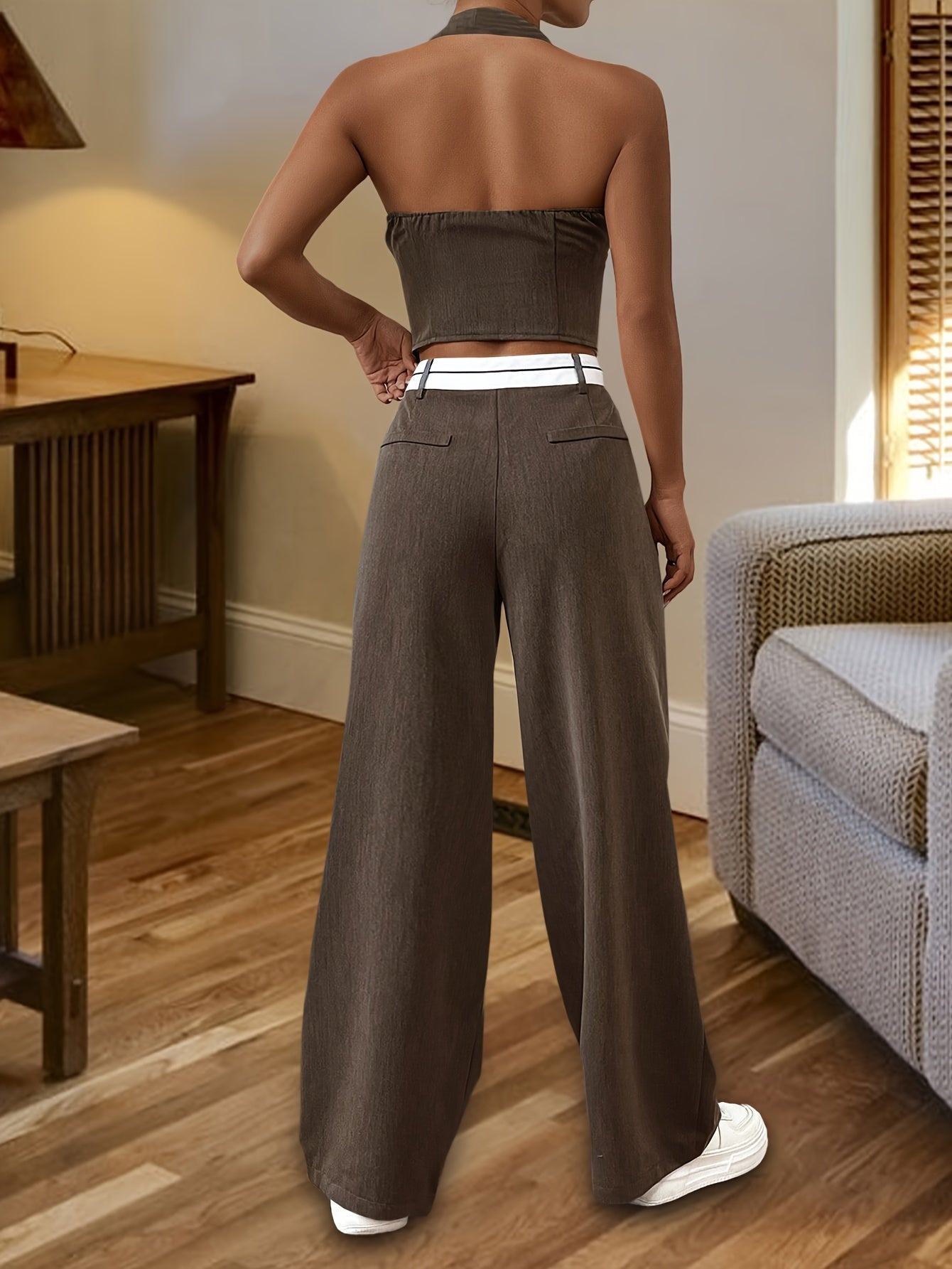 Adèle|Ensemble Deux Pièces Élégant et Stylé