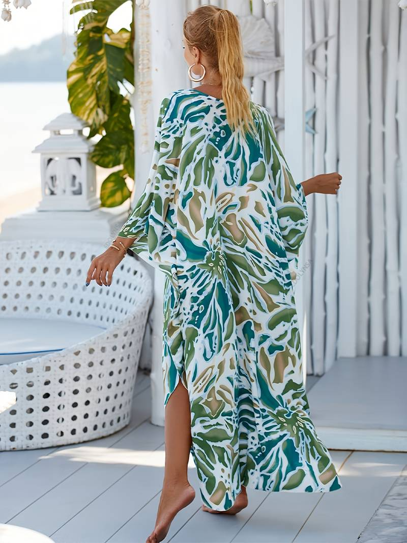 Robe Tropicale En Fibre De Bambou