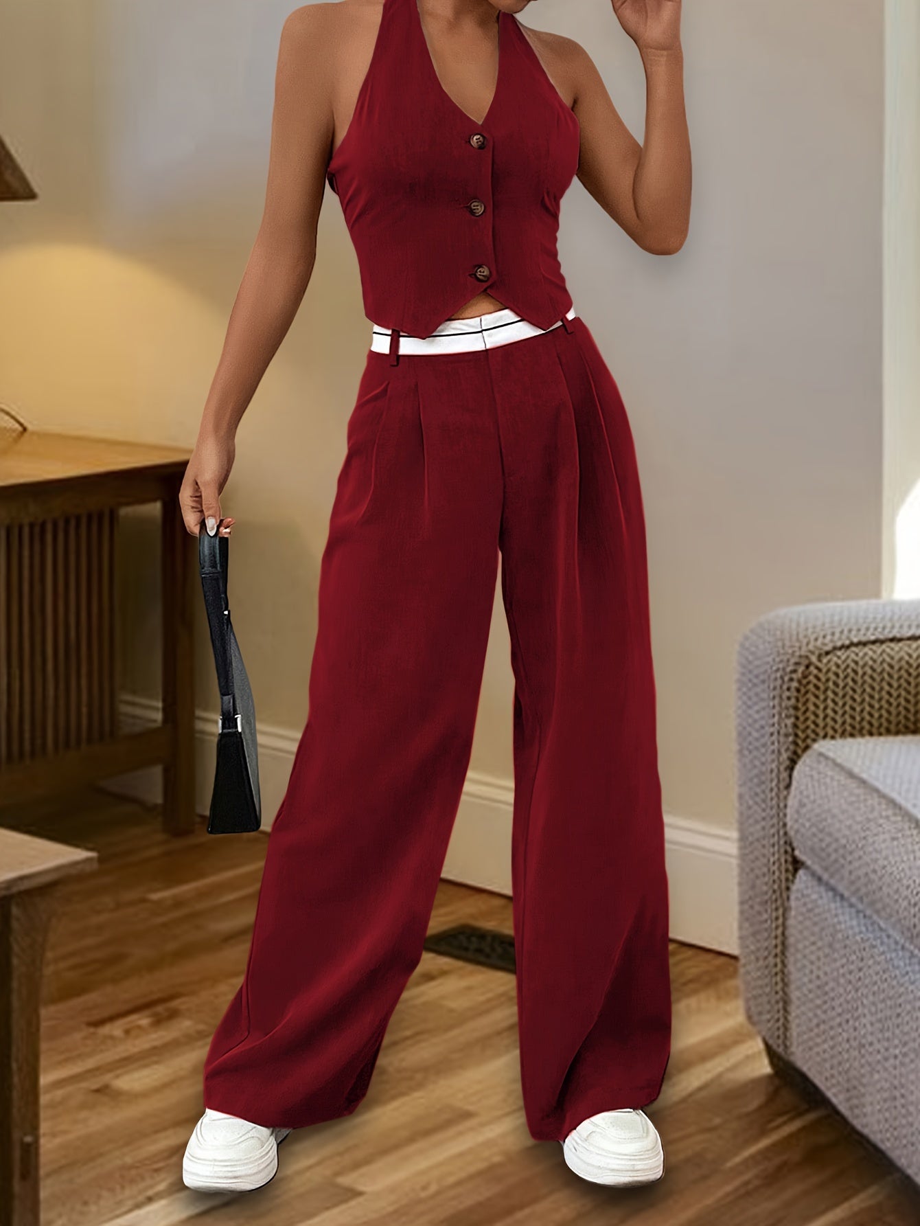 Adèle|Ensemble Deux Pièces Élégant et Stylé