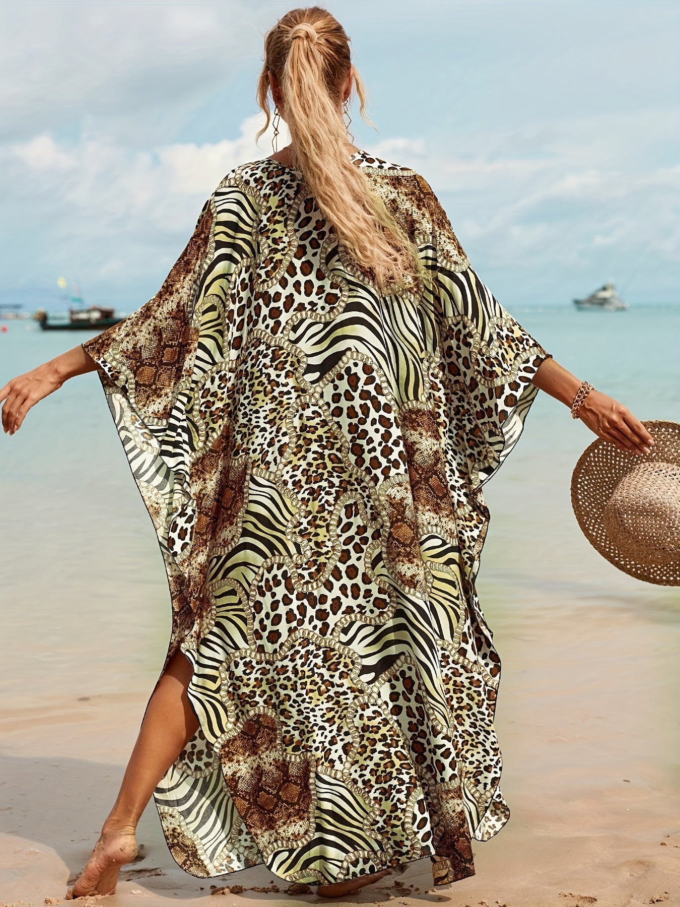 Robe Tropicale En Fibre De Bambou