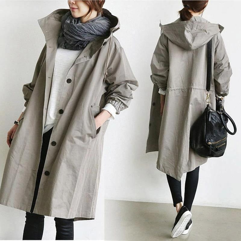 Andréa|Imperméable trench-coat élégant