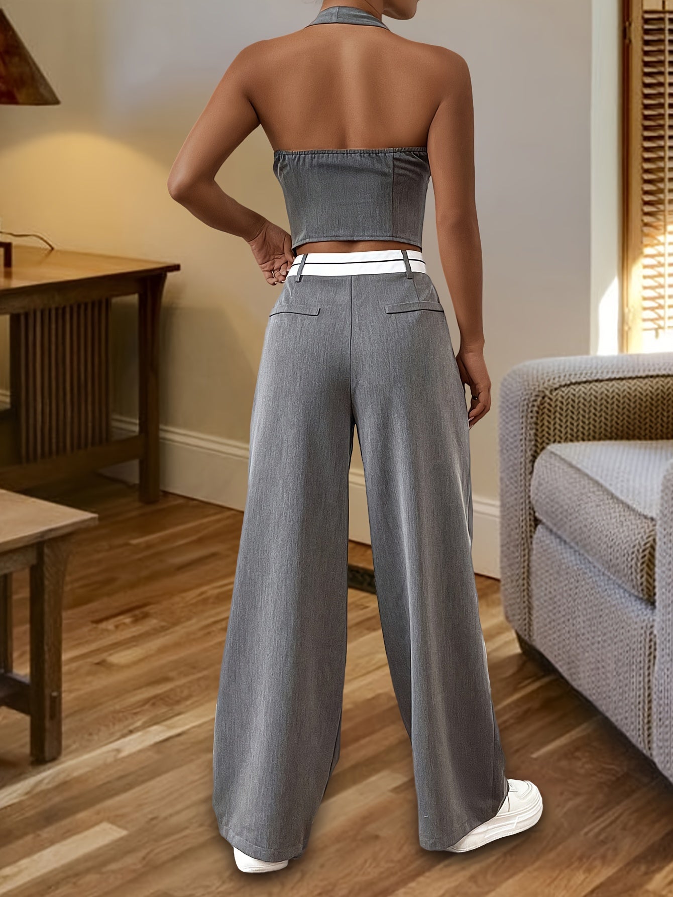 Adèle|Ensemble Deux Pièces Élégant et Stylé