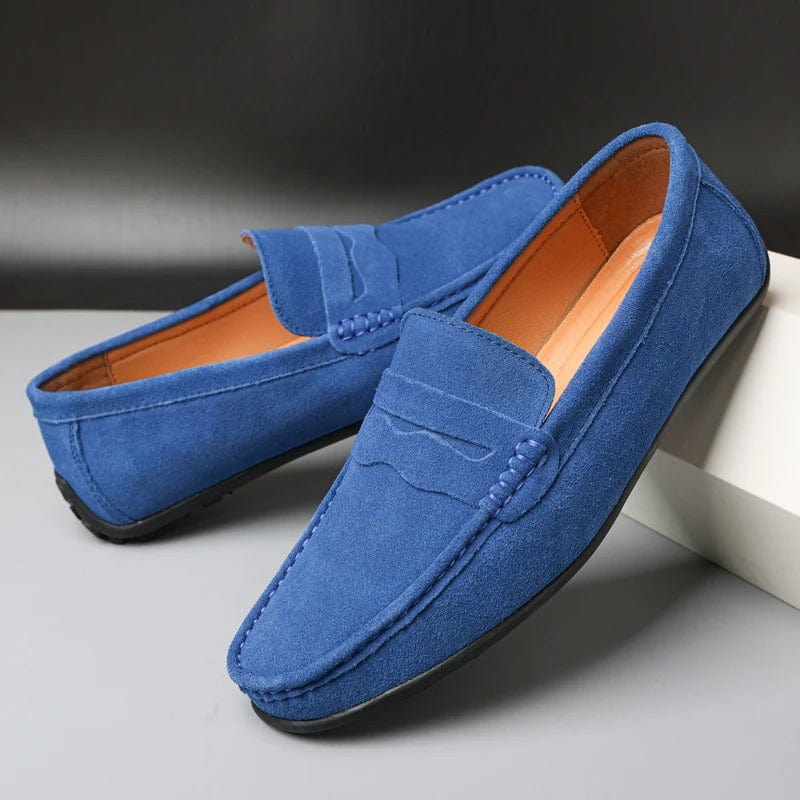 Florent|mocassins en cuir véritable et en daim