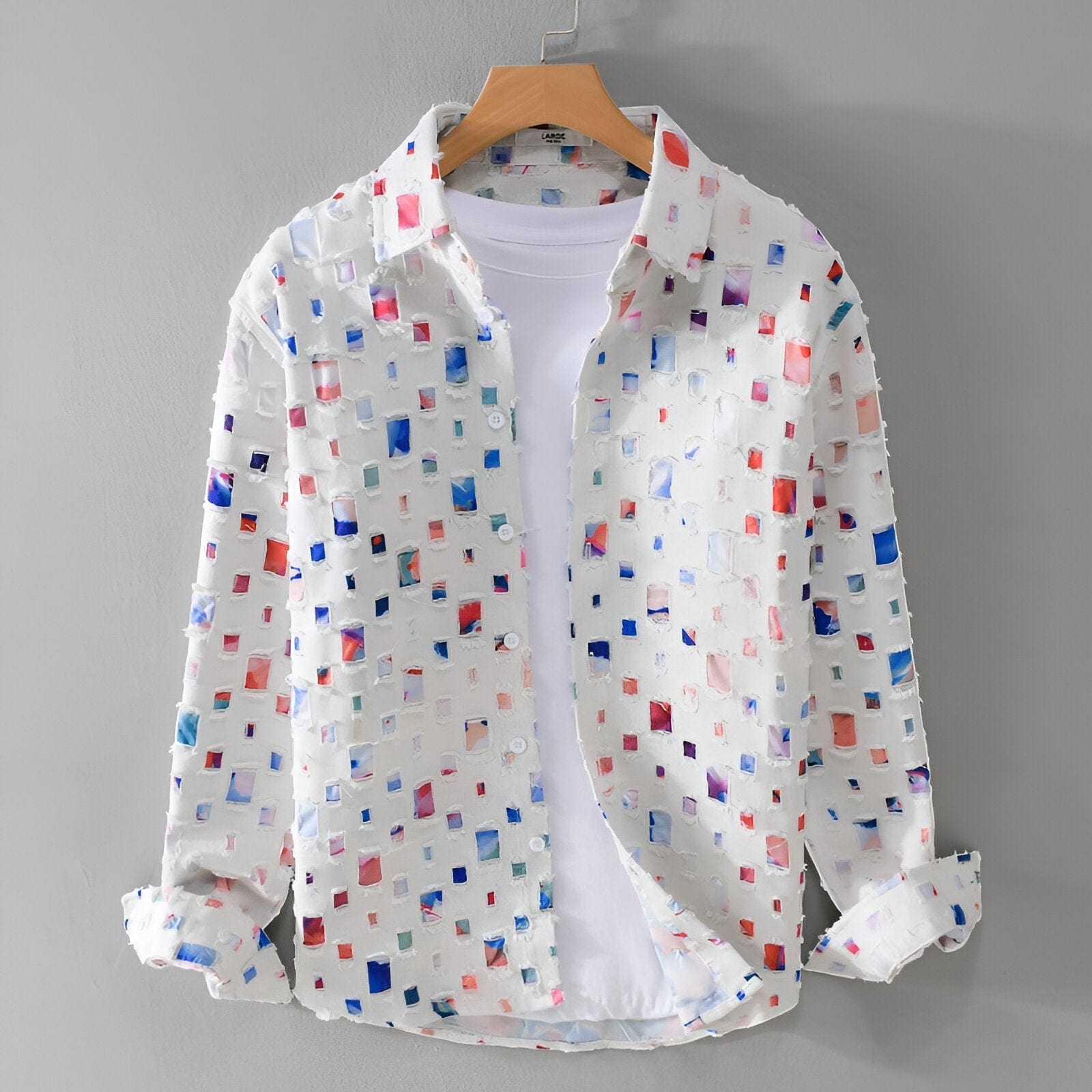 FLORA|CHEMISE EN DENIM EFFILOCHÉ