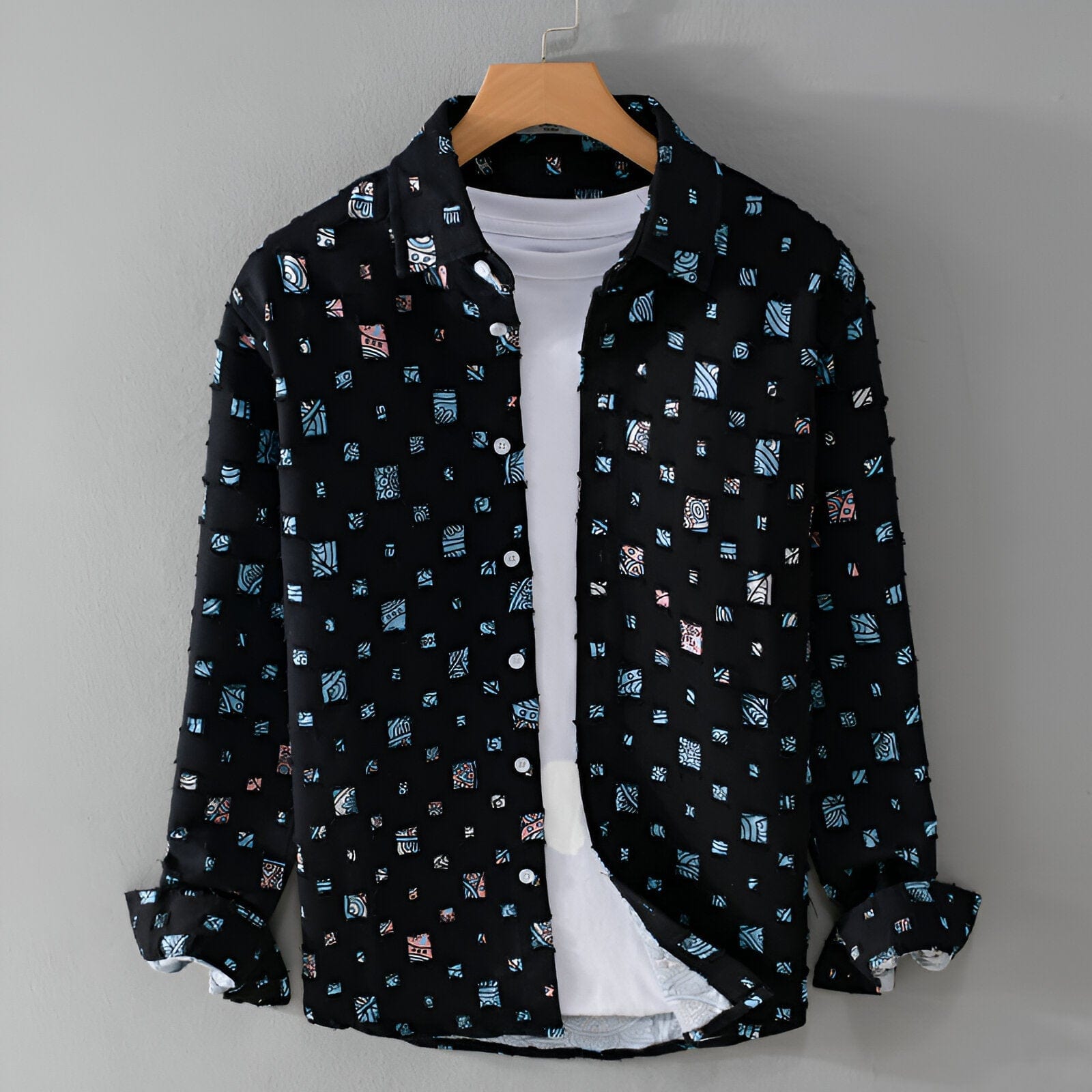 FLORA|CHEMISE EN DENIM EFFILOCHÉ