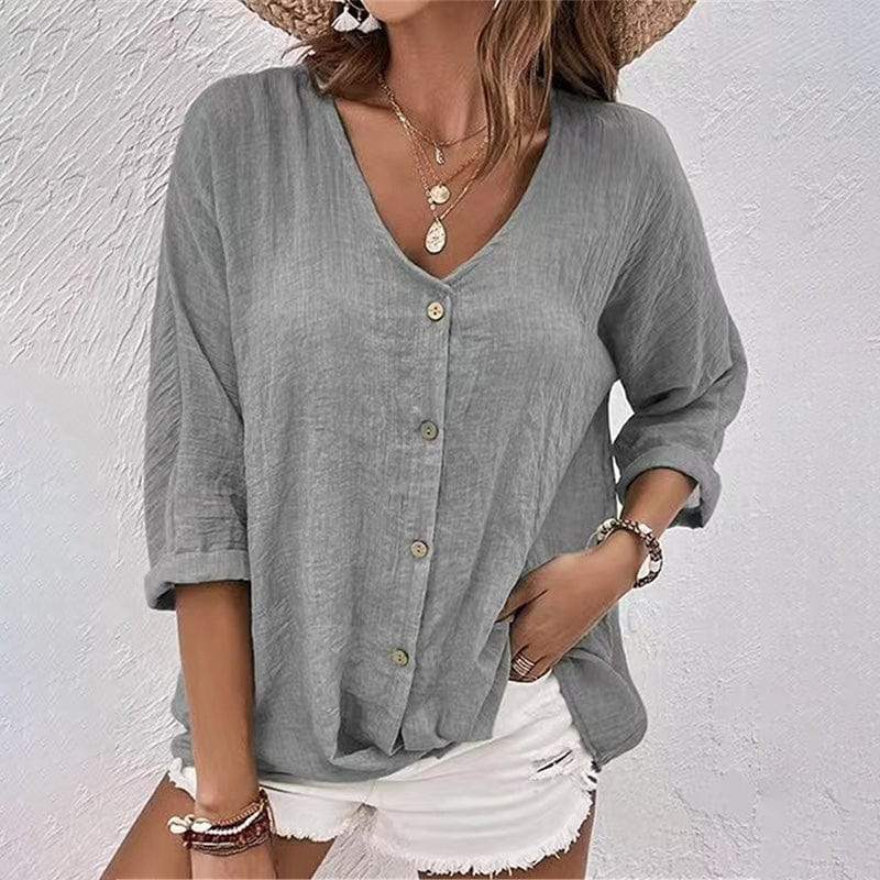 Solène|Chemise pour femmes avec encolure en V