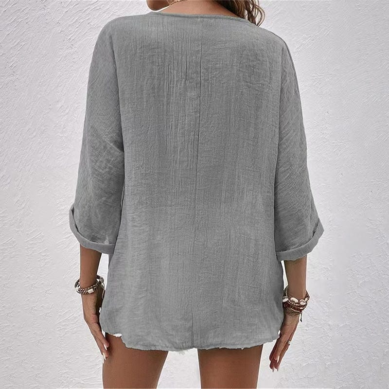 Solène|Chemise pour femmes avec encolure en V