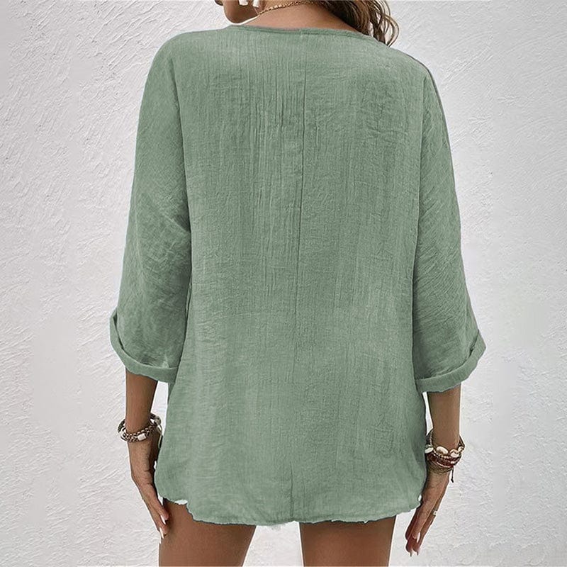 Solène|Chemise pour femmes avec encolure en V