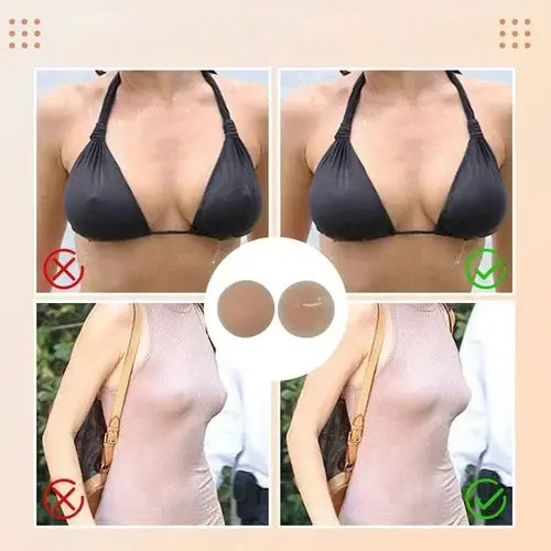 Ana | Couvre-tétons sans couture (sans latex et en silicone médical à 100%)