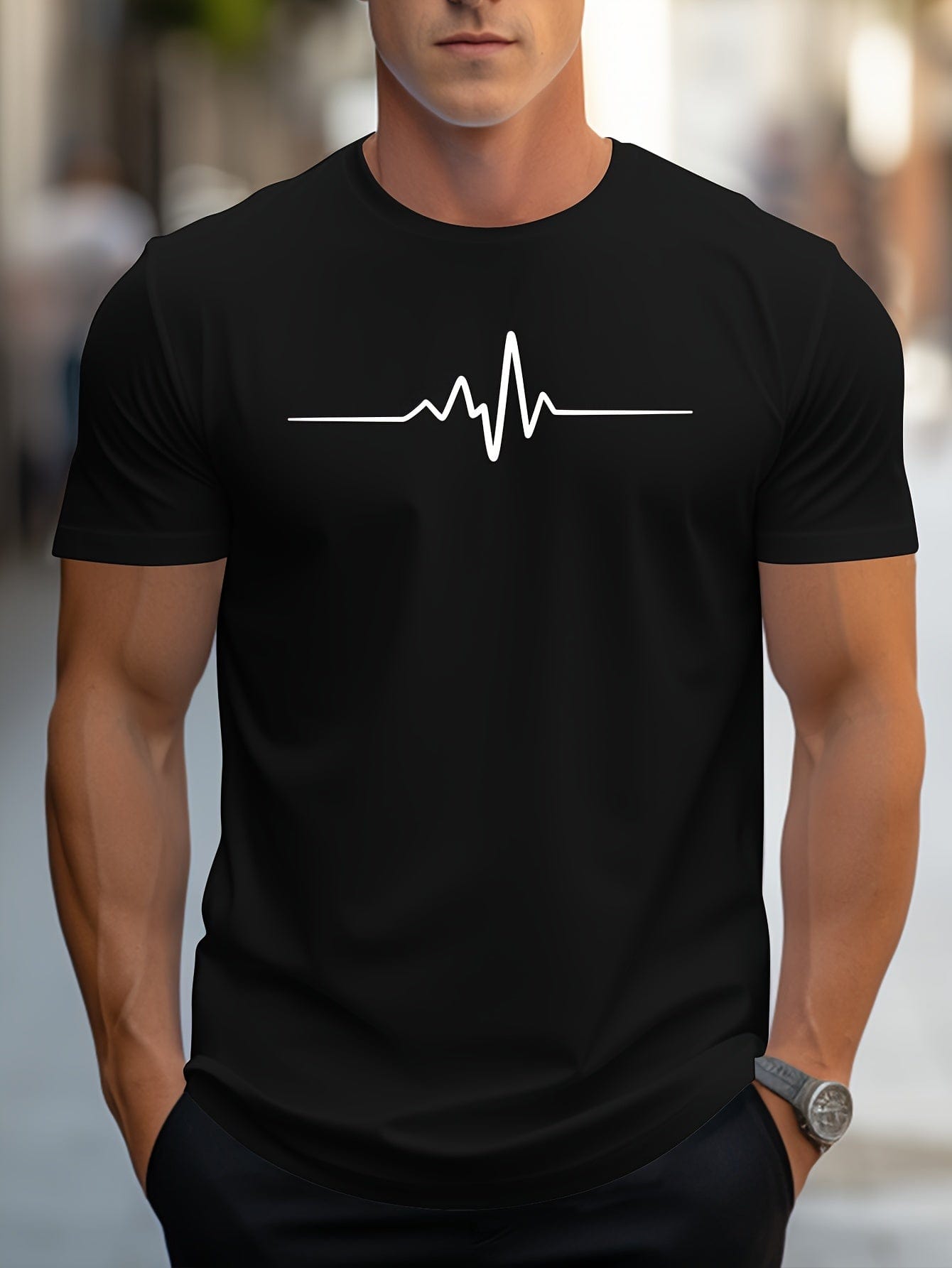 Paul｜T-shirt col rond et manches courtes décontracté