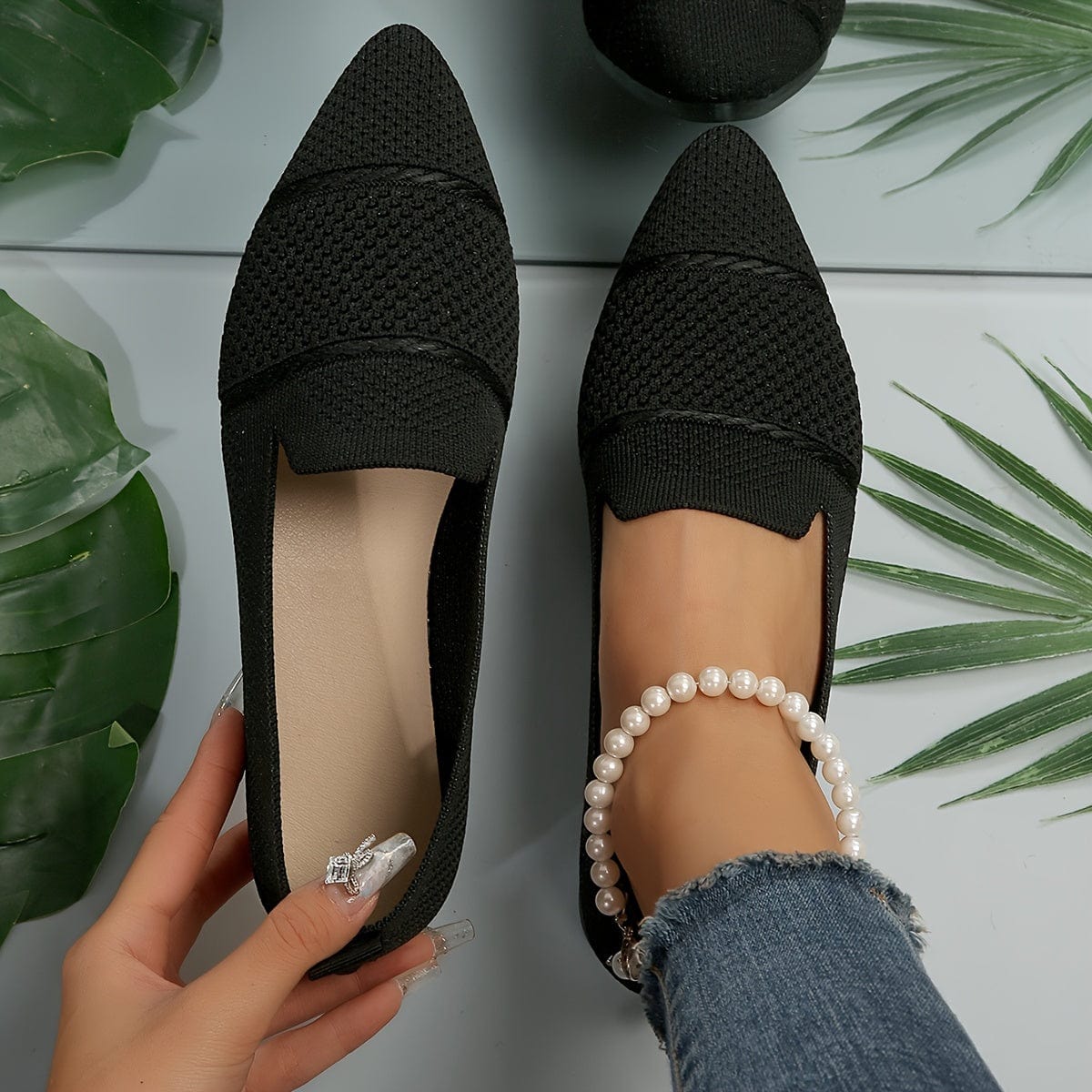 Sandra｜Ballerines plates minimalistes unies pour femmes
