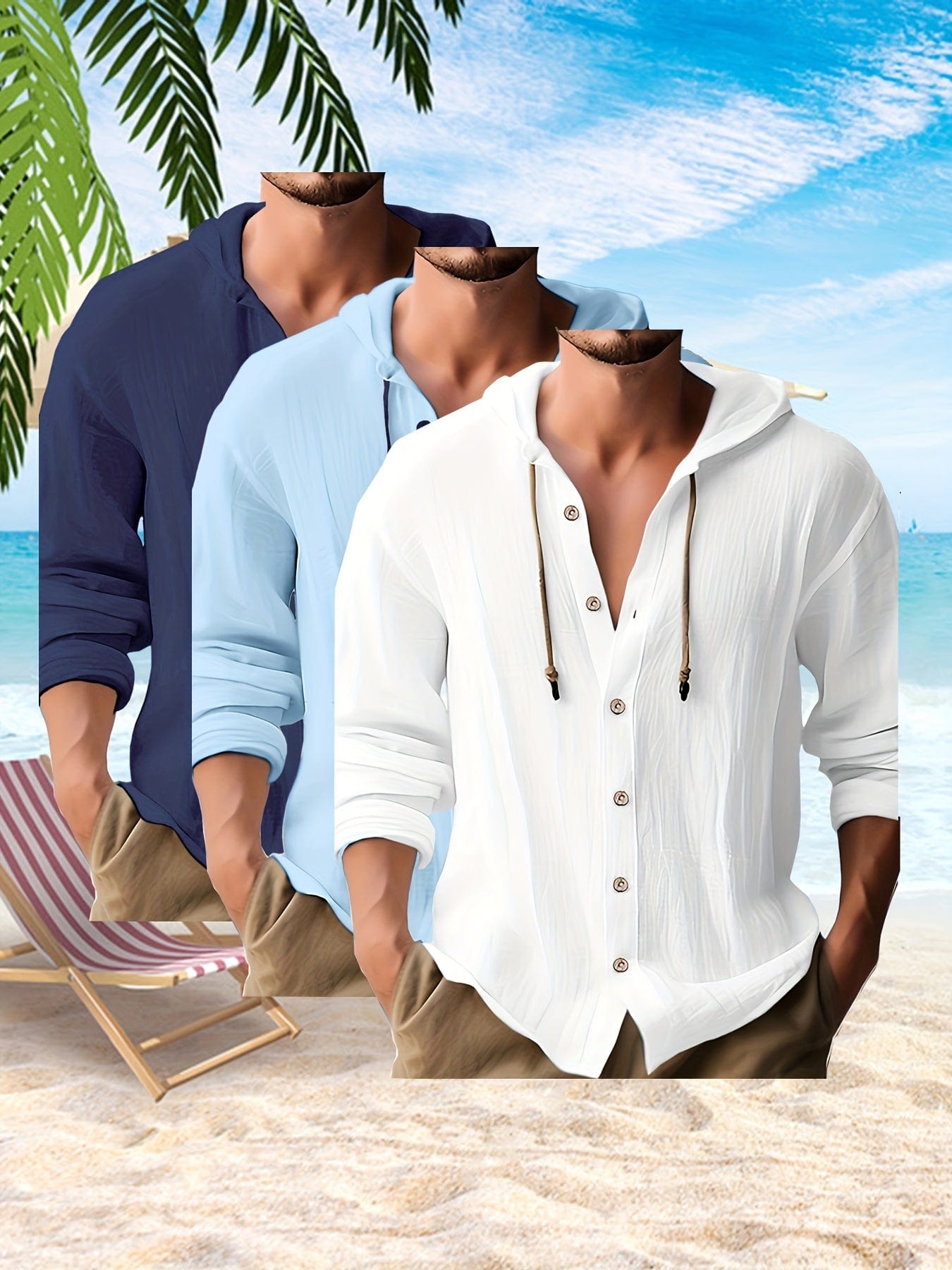 Paul｜Chemise décontractée hawaïenne.