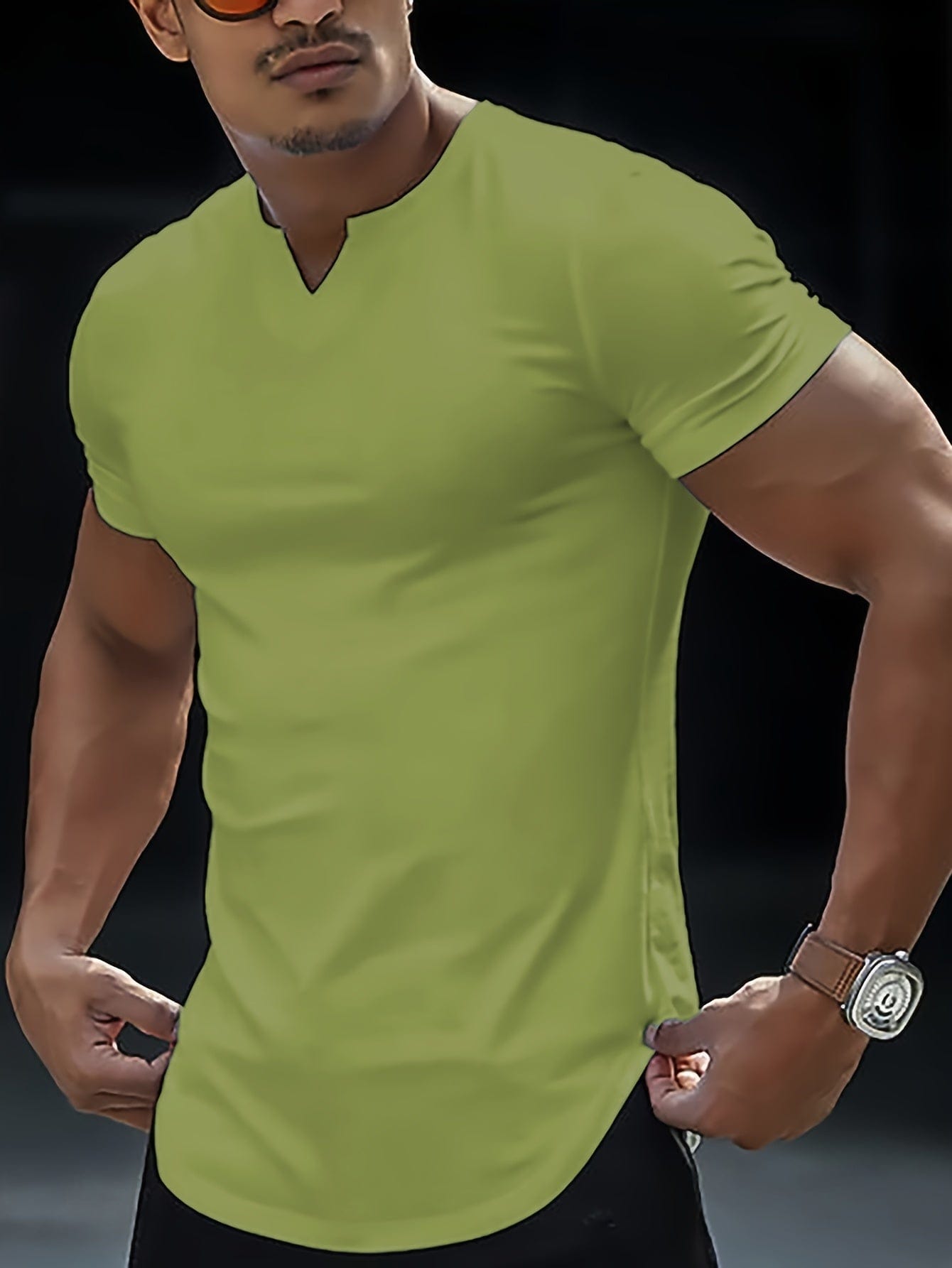 Loïc｜T-shirt uni confortable pour homme