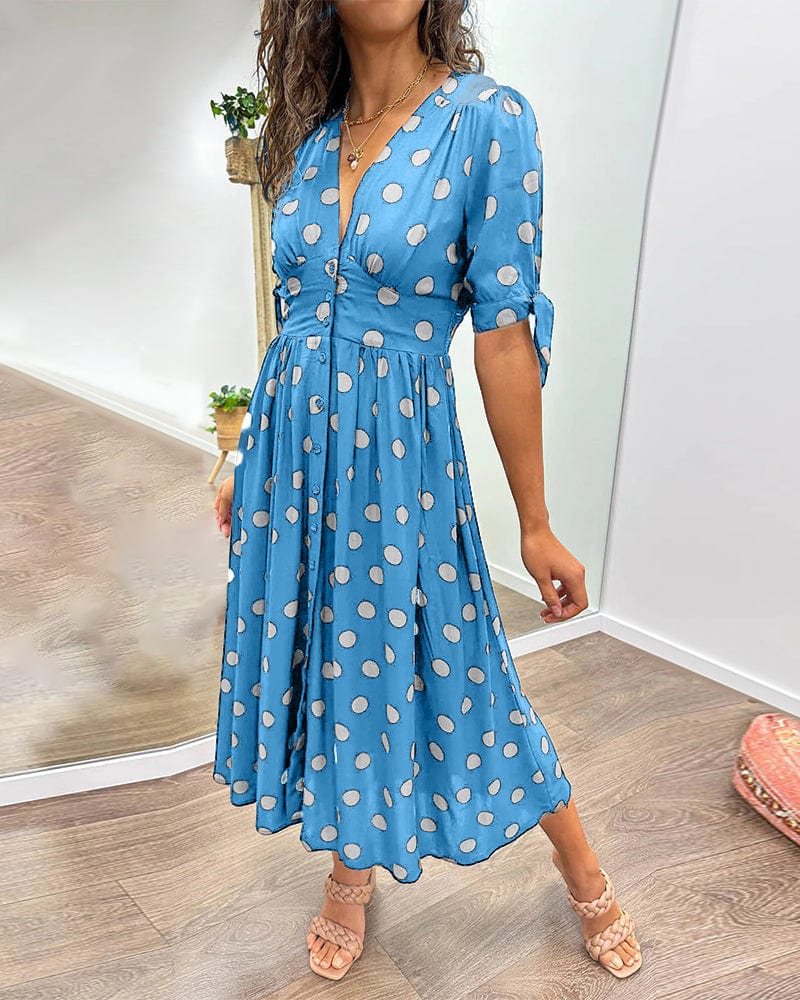 Rebecca｜Robe à Motifs Piqués