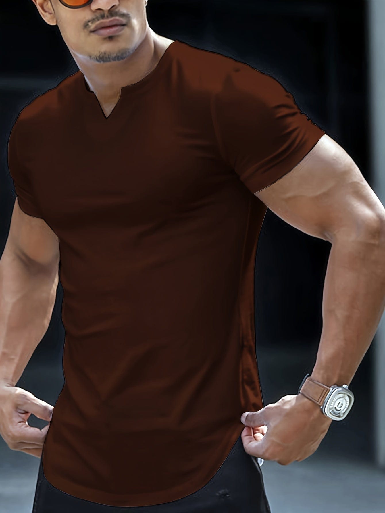 Loïc｜T-shirt uni confortable pour homme