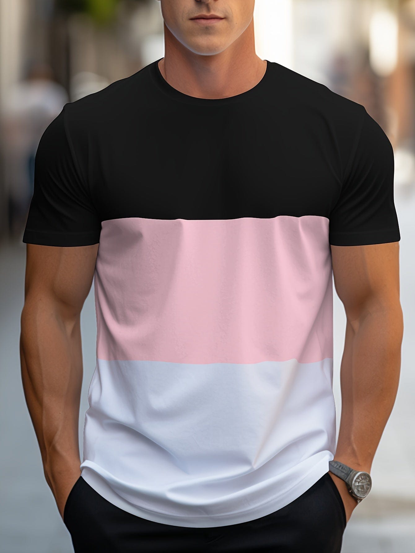 Baptiste｜T-shirt à rayures contrastées