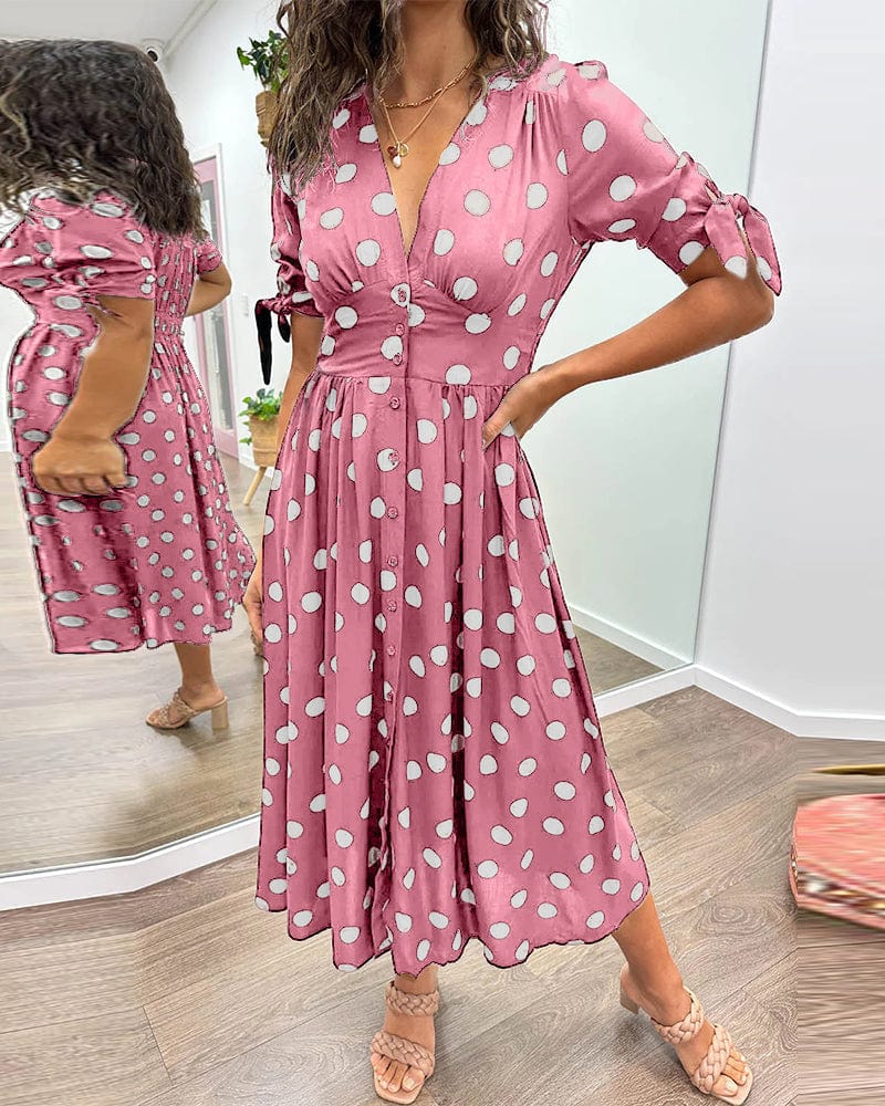 Rebecca｜Robe à Motifs Piqués
