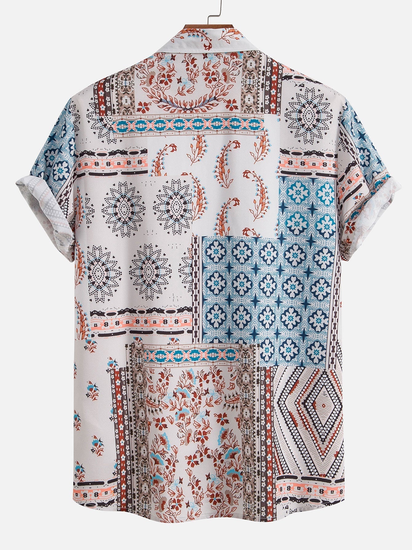 NOAH | Chemise  à imprimé foulard et short de bain