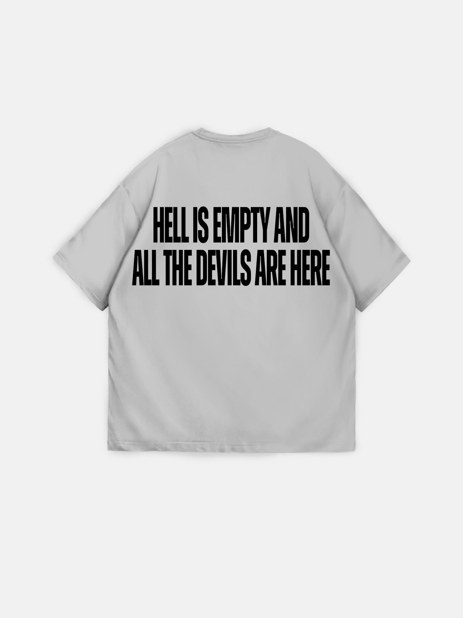 Oversize Statement T-shirt - Grey