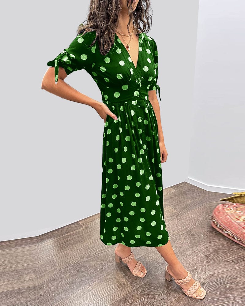 Rebecca｜Robe à Motifs Piqués