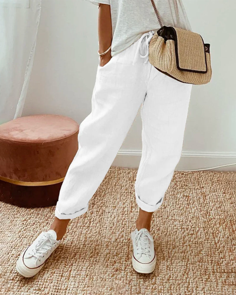 Elsa | Pantalon En Lin Anti-Transpiration