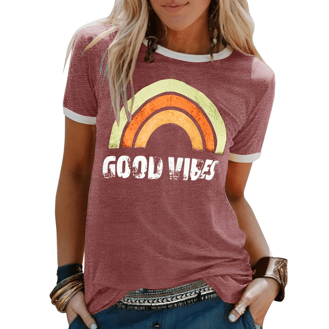 Nina｜T-SHIRT GOOD VIBES