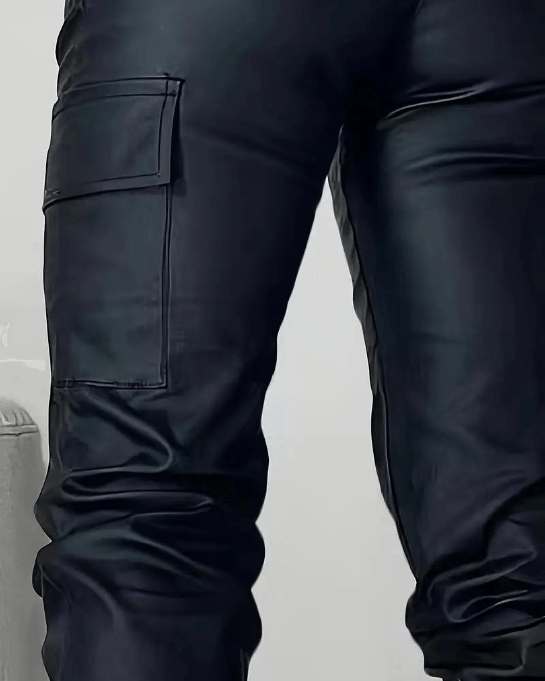 Lisa｜Pantalon en cuir Cargo
