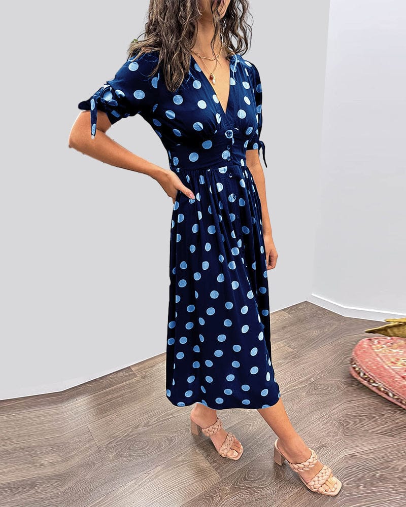 Rebecca｜Robe à Motifs Piqués