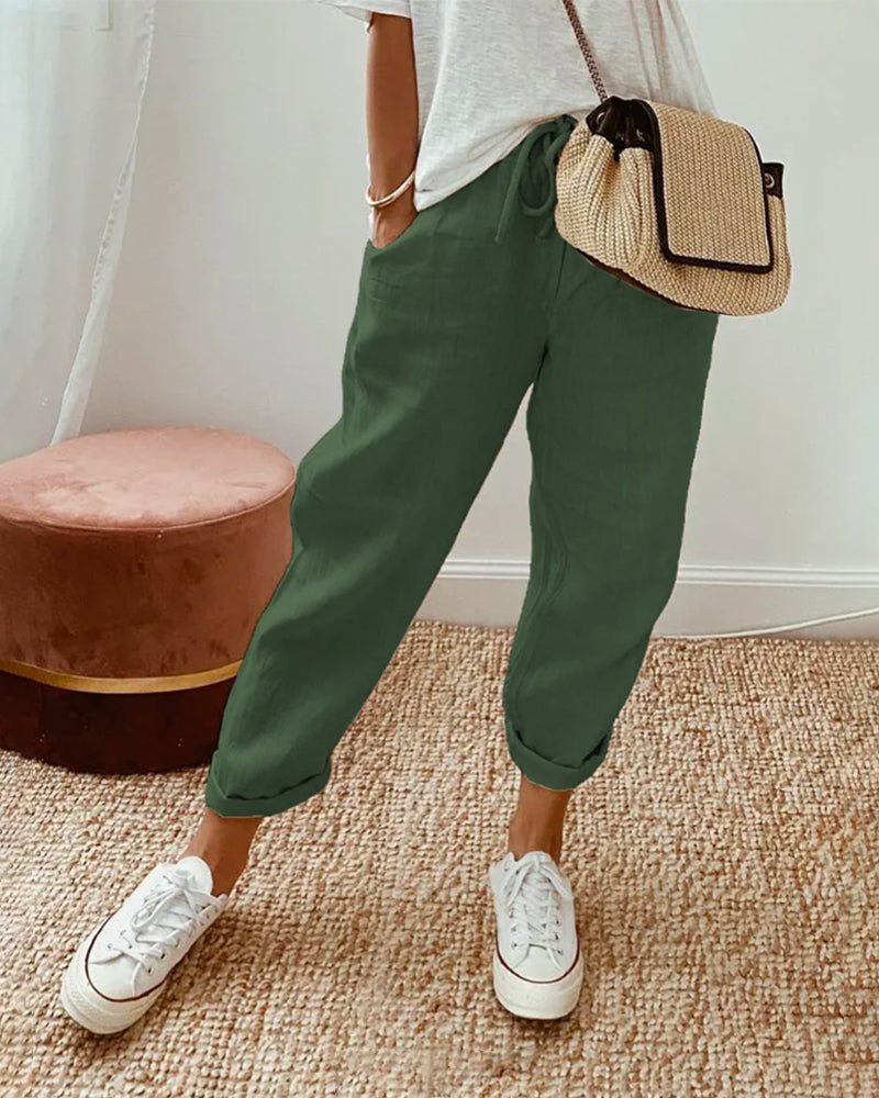 Elsa | Pantalon En Lin Anti-Transpiration