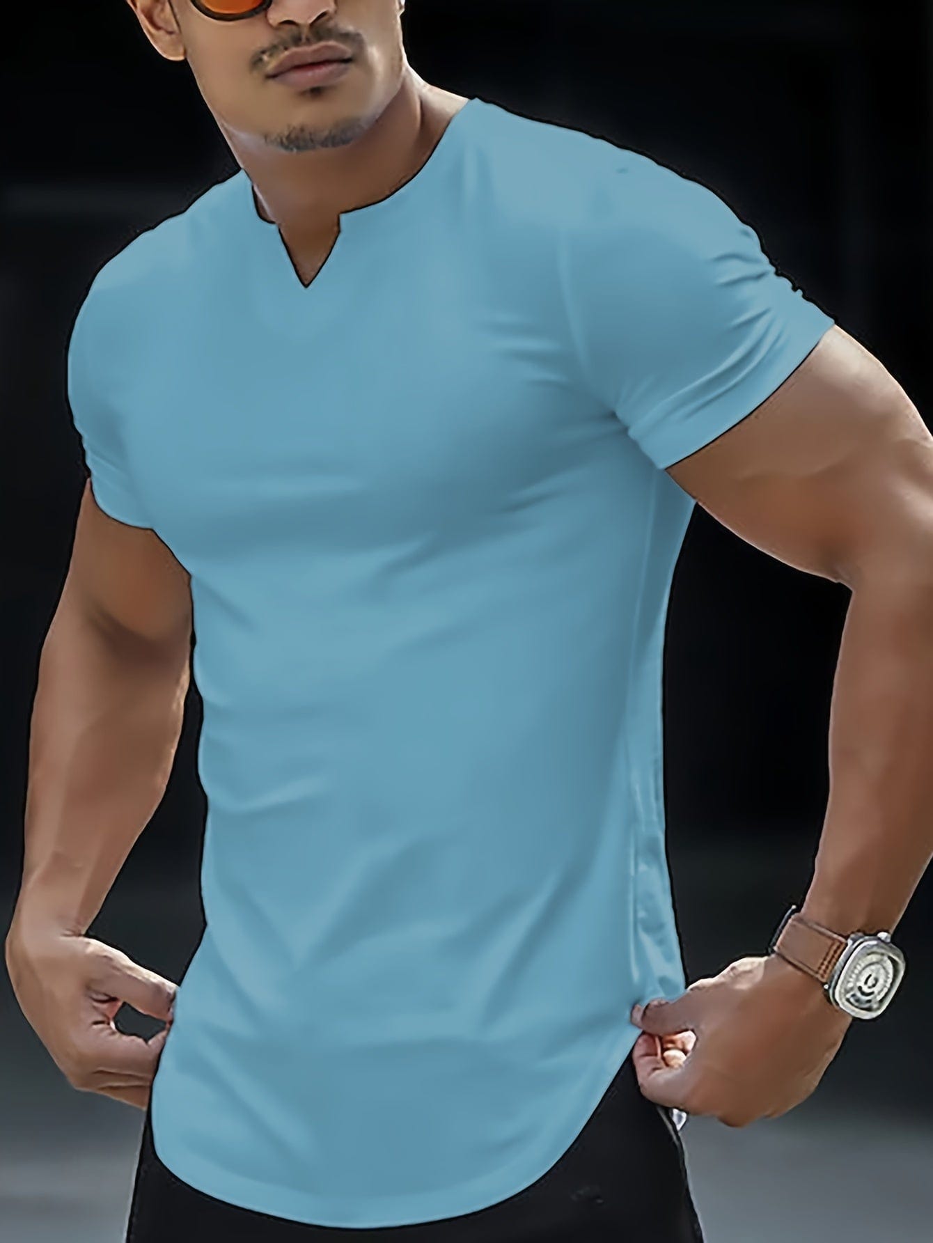 Loïc｜T-shirt uni confortable pour homme