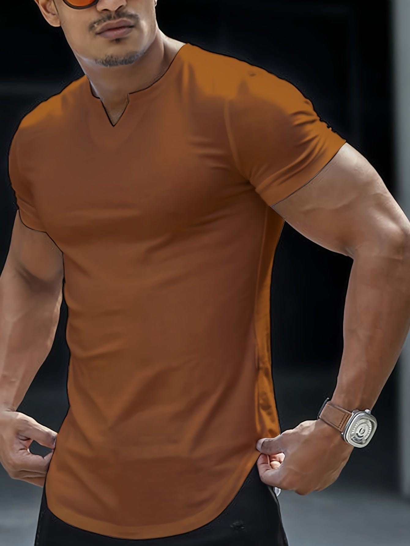 Loïc｜T-shirt uni confortable pour homme