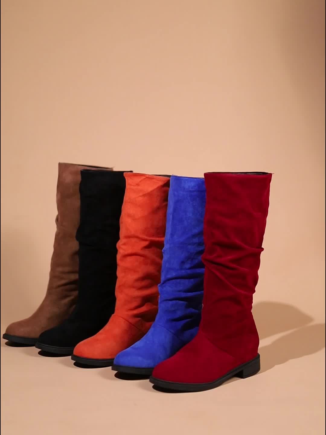 Clara｜Bottes mi-mollet décontractées pour femmes