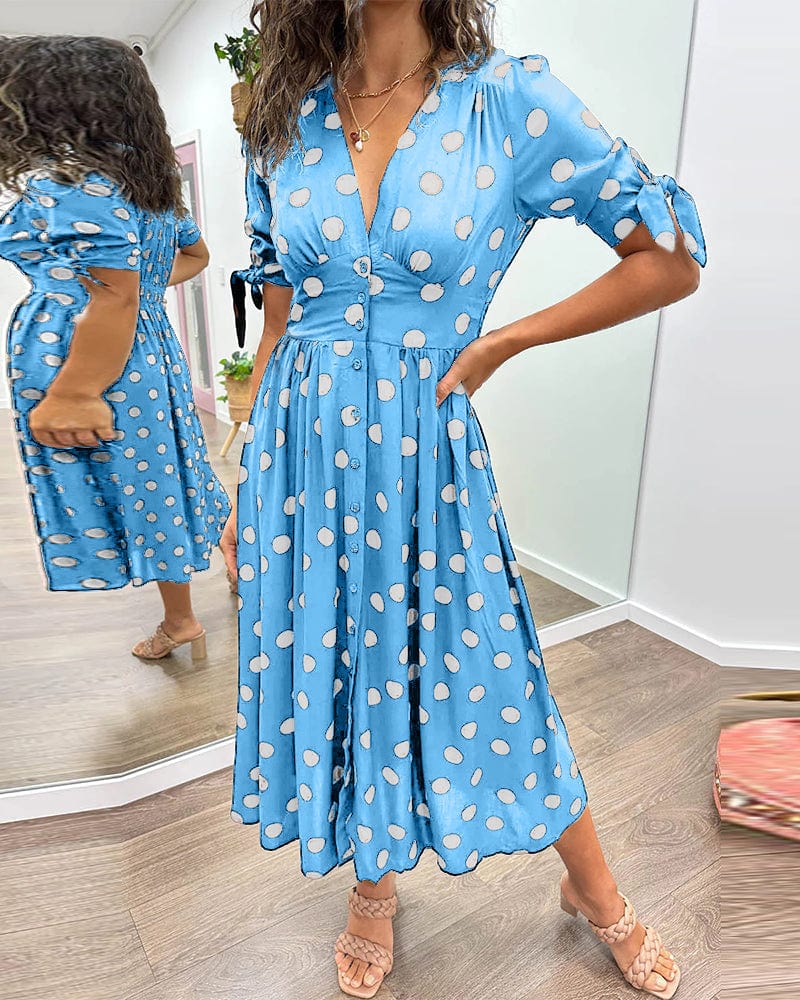 Rebecca｜Robe à Motifs Piqués