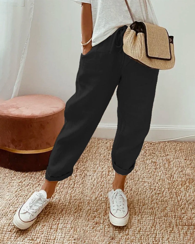 Elsa | Pantalon En Lin Anti-Transpiration