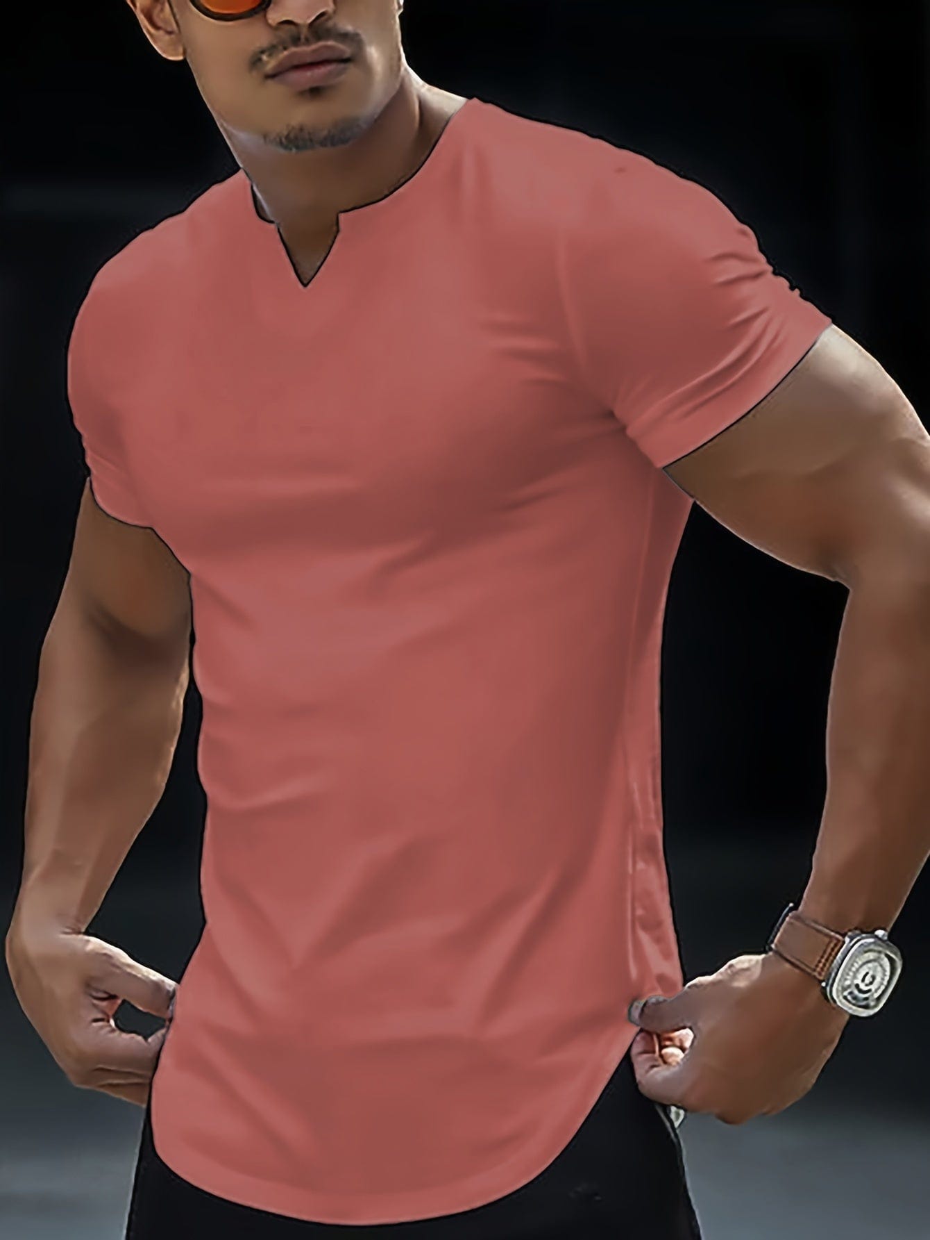 Loïc｜T-shirt uni confortable pour homme