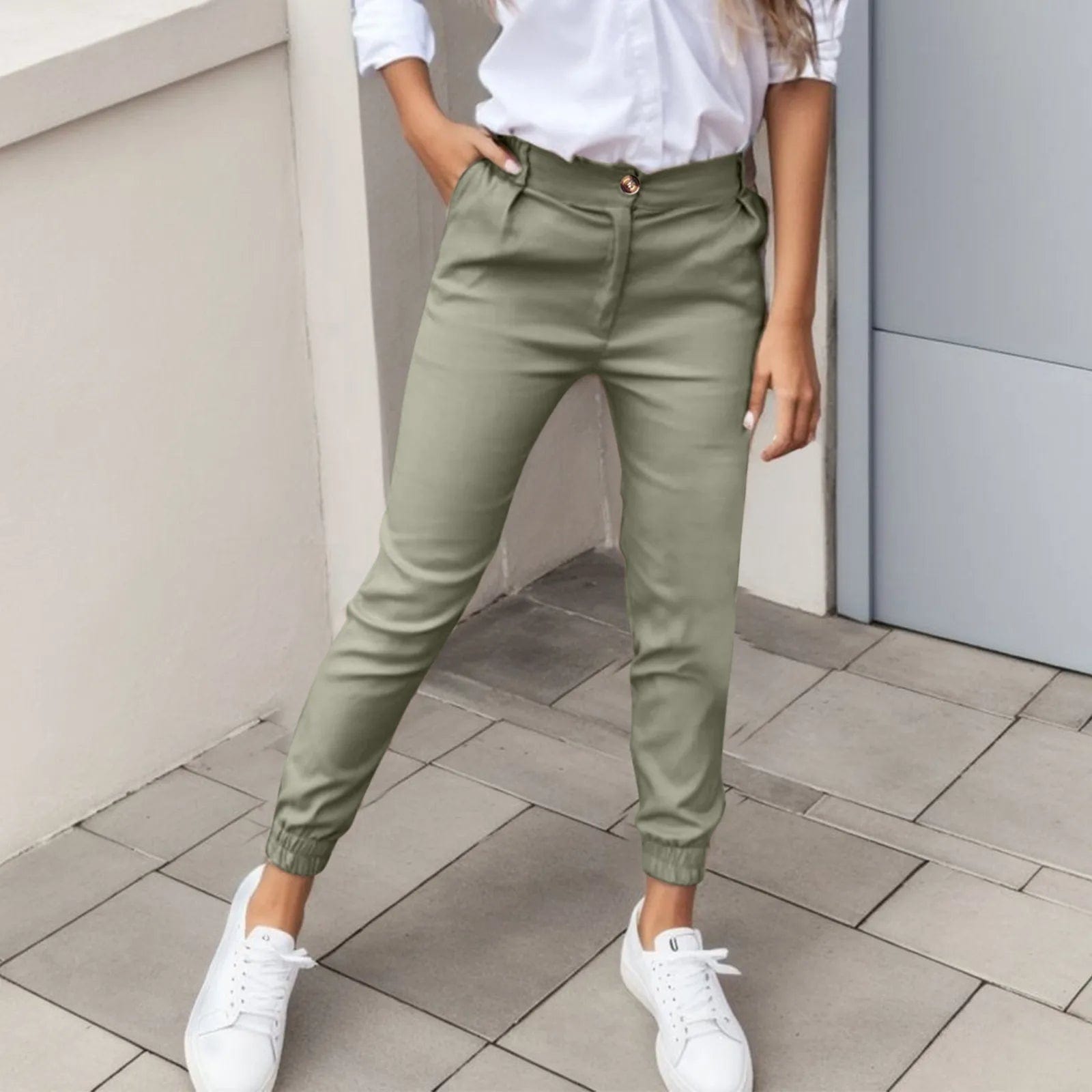 Leila | Pantalon moulant décontracté