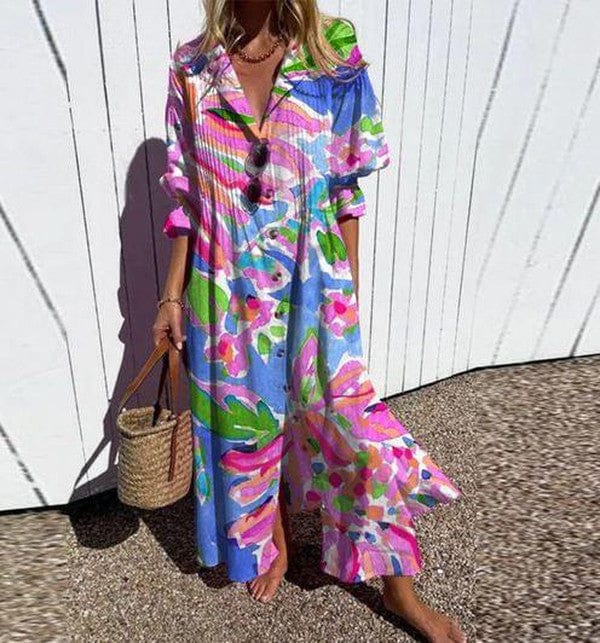 Héloïse｜Robe longue imprimé floral