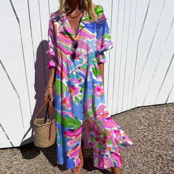 Héloïse｜Robe longue imprimé floral
