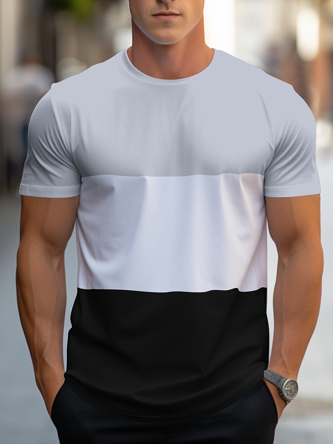 Baptiste｜T-shirt à rayures contrastées