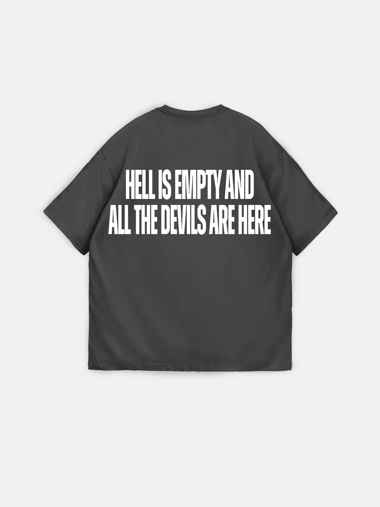 Oversize Statement T-shirt - Anthracite