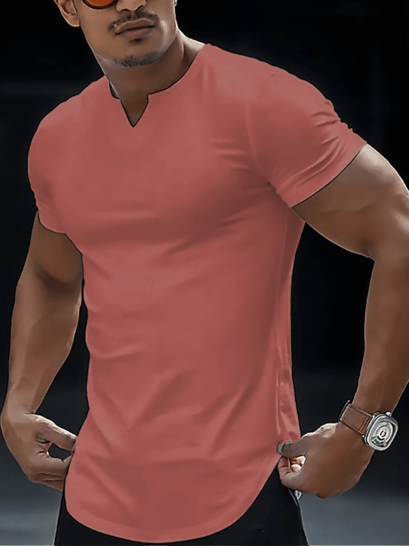 Loïc｜T-shirt uni confortable pour homme