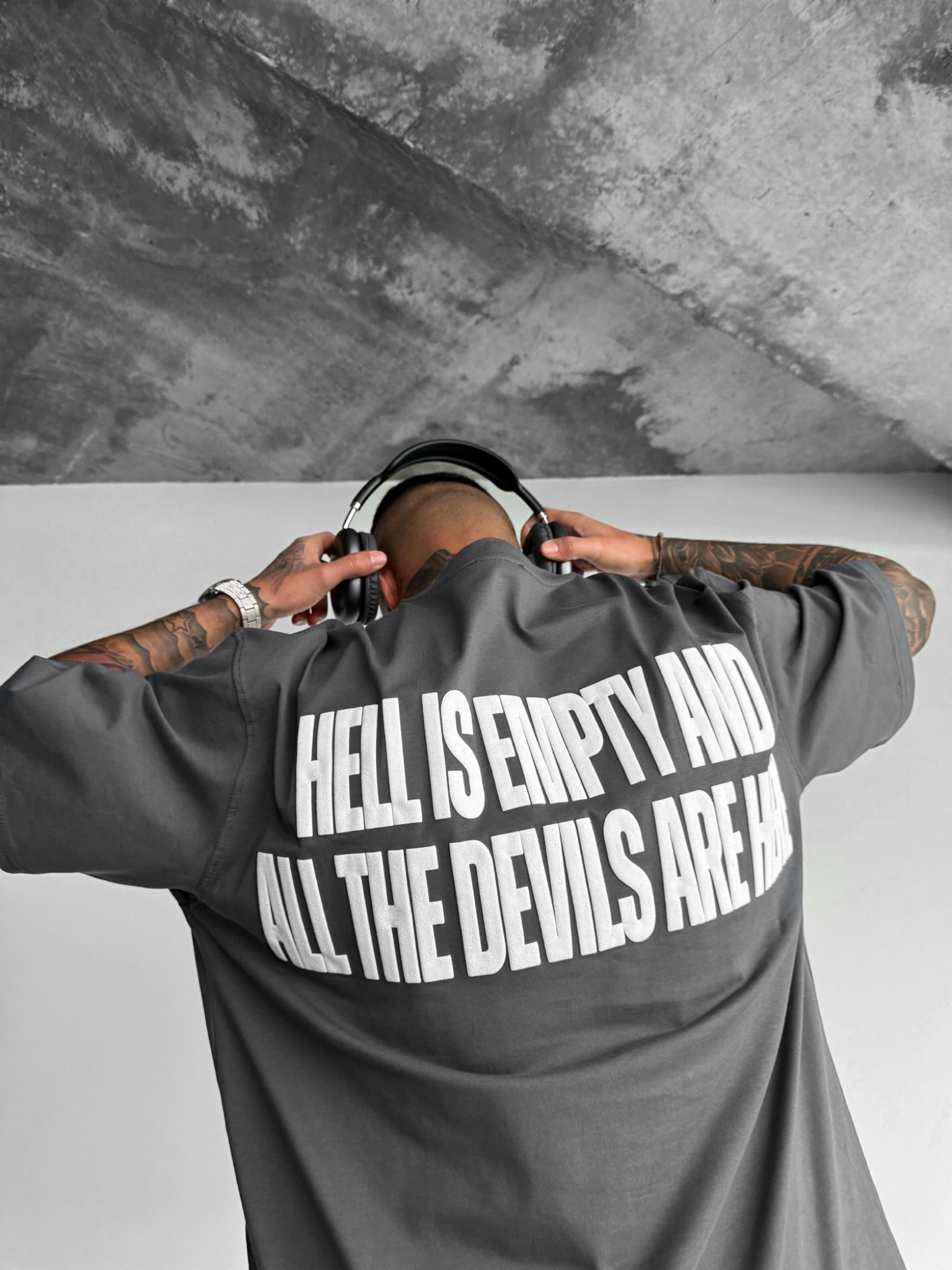 Oversize Statement T-shirt - Anthracite