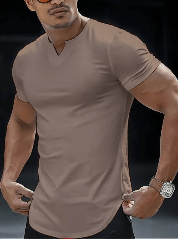 Loïc｜T-shirt uni confortable pour homme