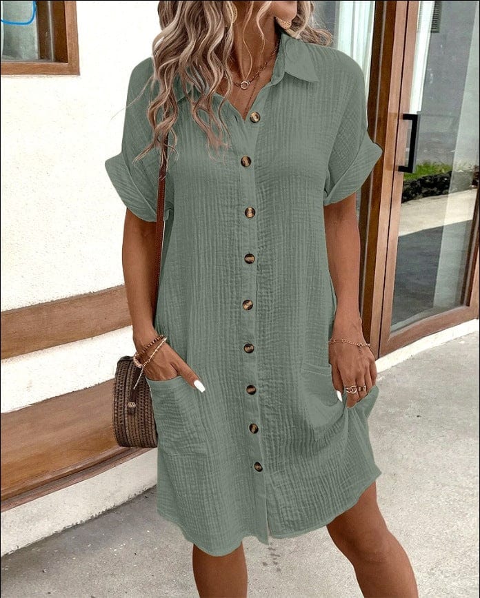 Mélanie｜Robe Chemise Confortable