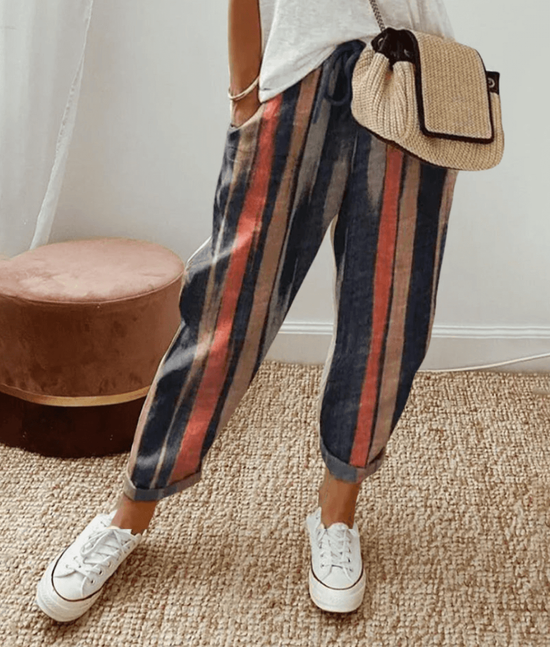 Zoé｜Pantalon élégant en coton et lin