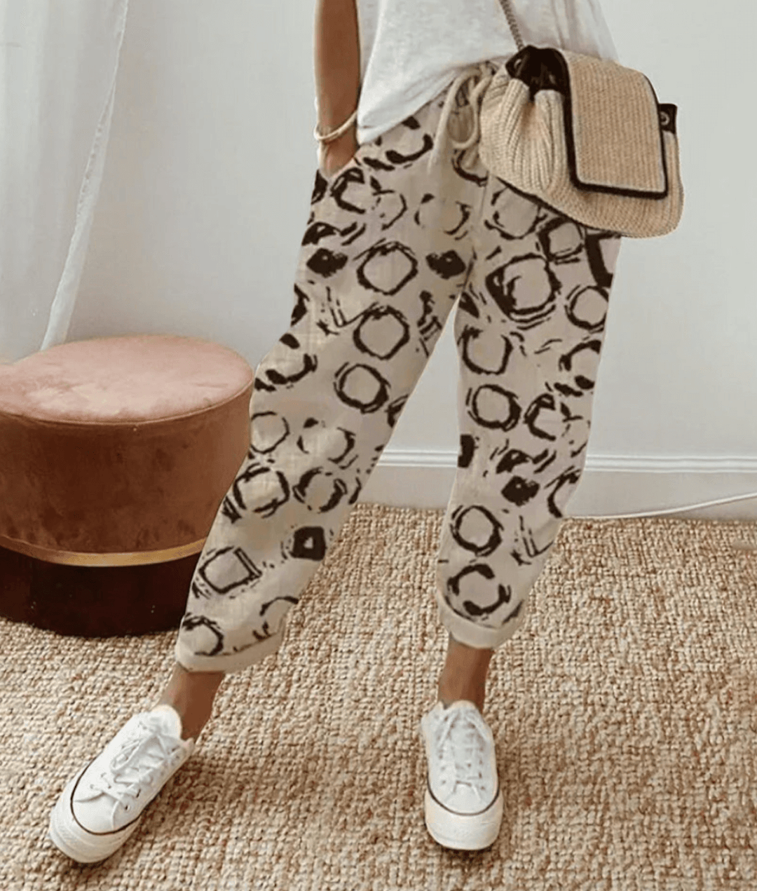 Zoé｜Pantalon élégant en coton et lin