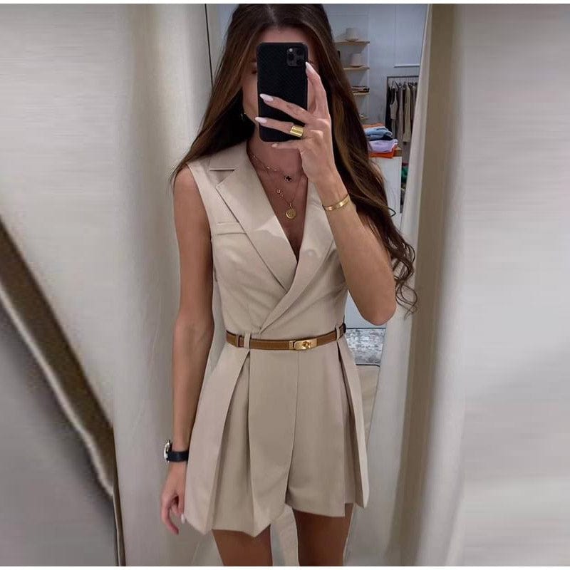 Bruna ｜Jumpsuit Sans Manches