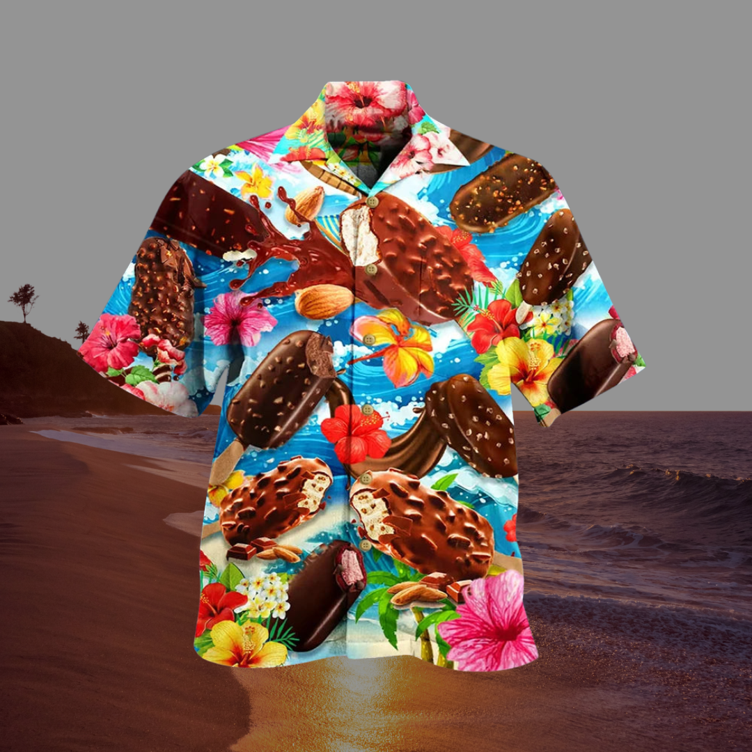 Sacha : Chemise avec Motif Glace pour l'Été