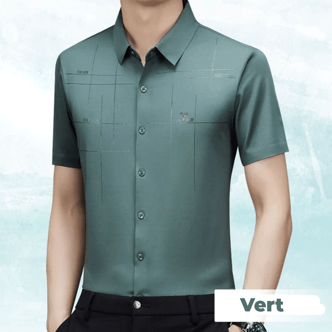Daniel｜Chemise d'Affaires en Soie pour Hommes