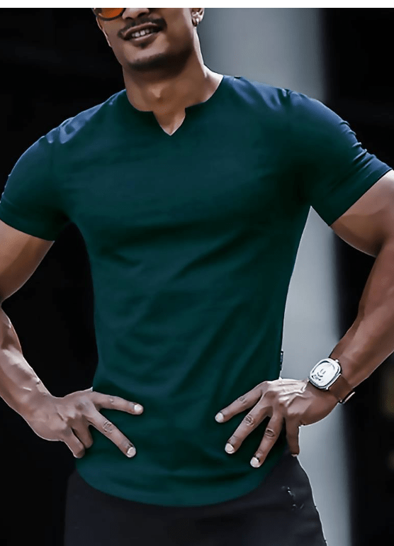 Loïc｜T-shirt uni confortable pour homme